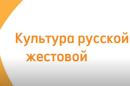 Культура жестовой речи